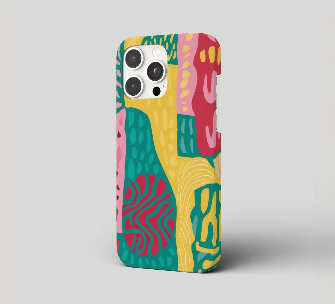 Vibrant Pattern Patchwork iphone case by Sentinel Glow