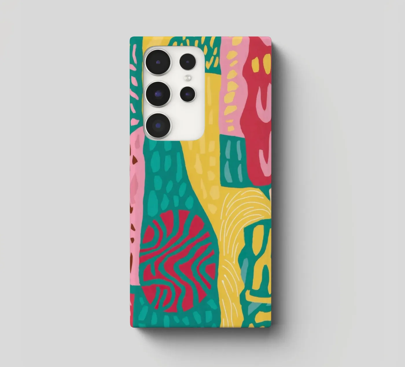 Vibrant Pattern Patchwork samsung hoesje van Sentinel Glow