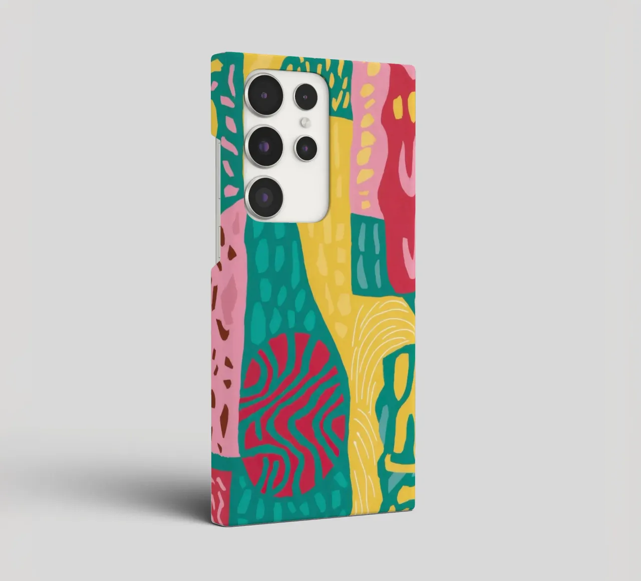 Vibrant Pattern Patchwork samsung phone case by Sentinel Glow