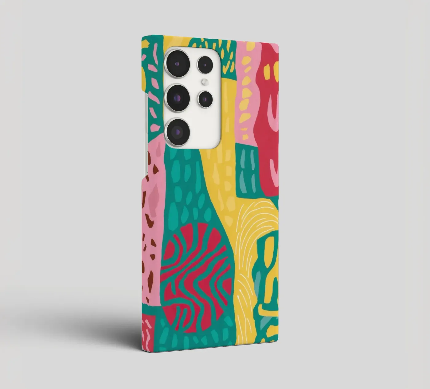Vibrant Pattern Patchwork samsung hoesje van Sentinel Glow
