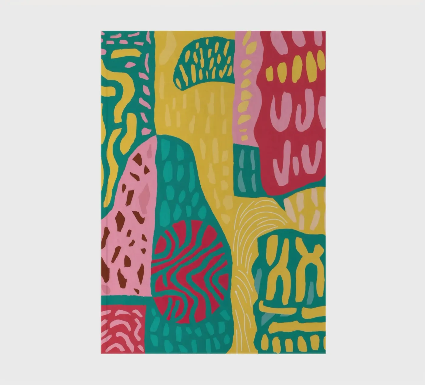 Vibrant Pattern Patchwork notebook by Sentinel Glow