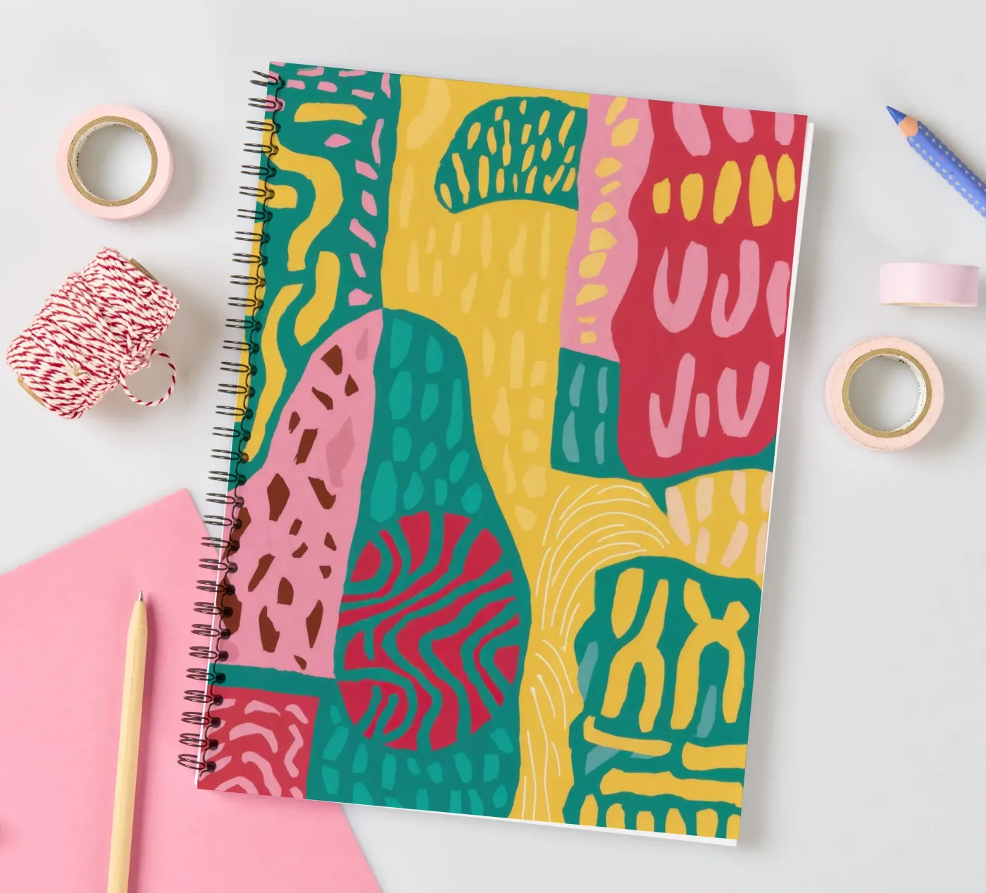 Vibrant Pattern Patchwork Ringbuch von Sentinel Glow