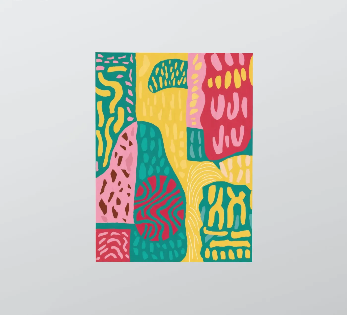 Vibrant Pattern Patchwork sticker van Sentinel Glow