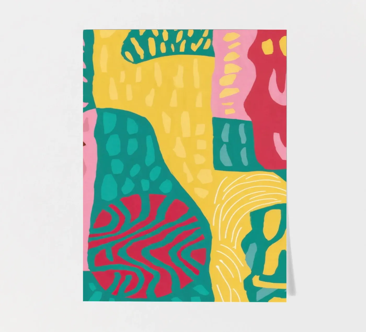 Vibrant Pattern Patchwork foglio adesivo da Sentinel Glow