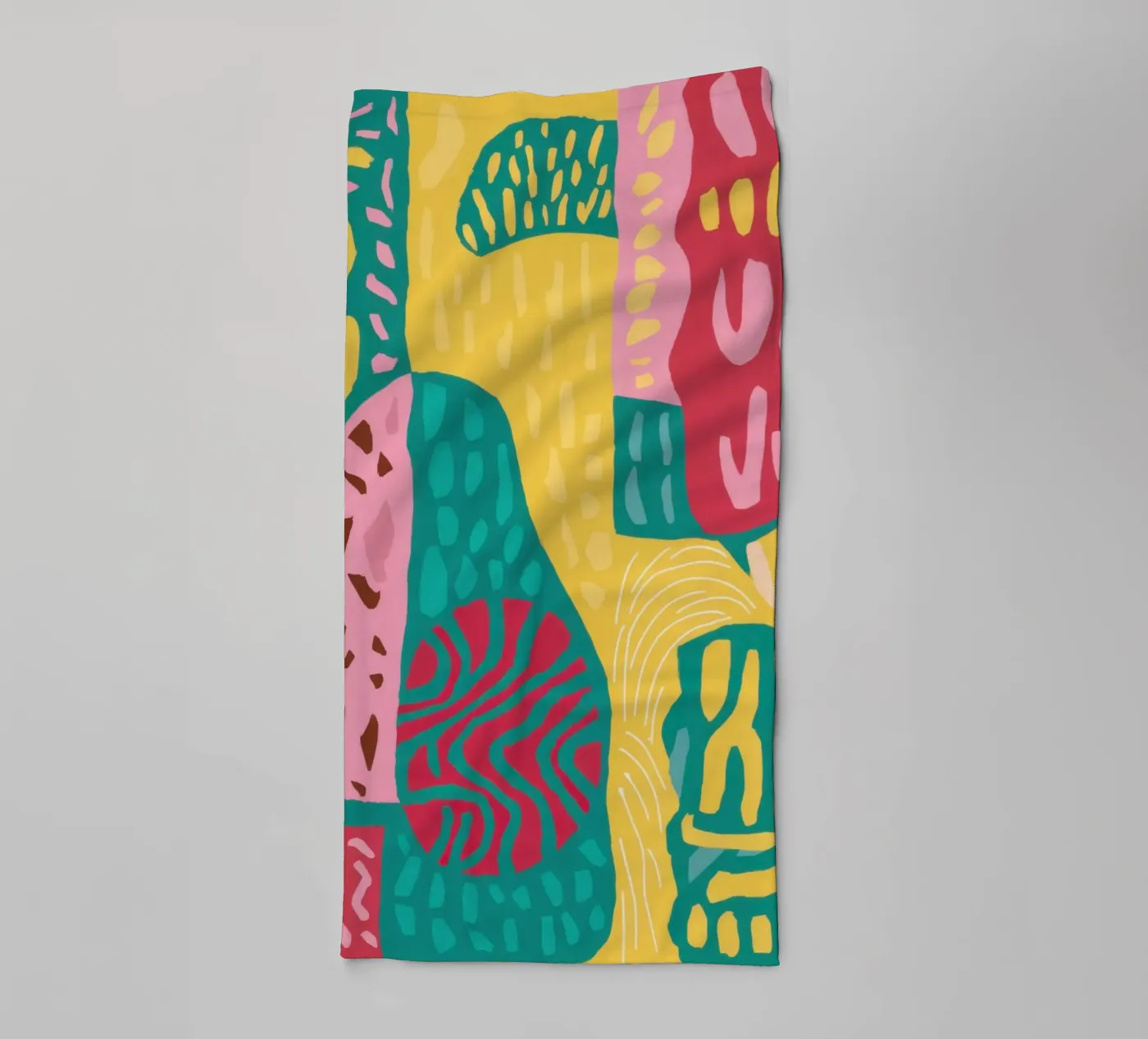 Vibrant Pattern Patchwork serviette de bain de Sentinel Glow
