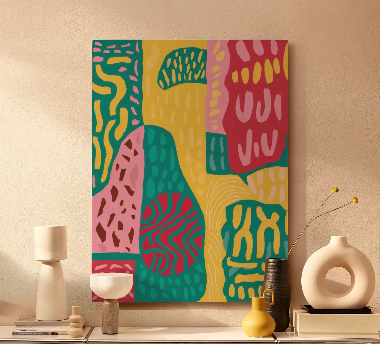 Vibrant Pattern Patchwork forex plate by Sentinel Glow