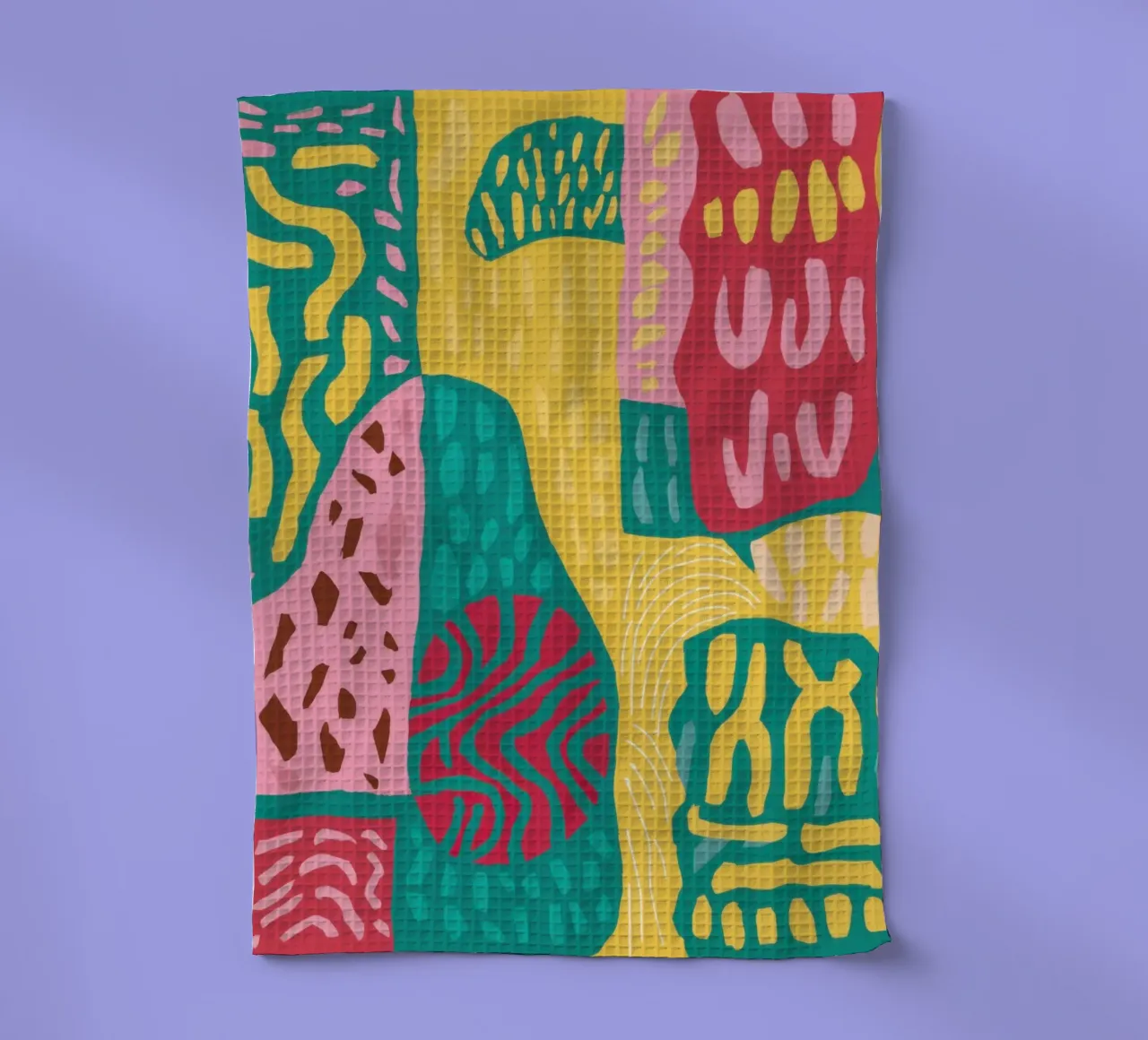 Vibrant Pattern Patchwork tea towel by Sentinel Glow