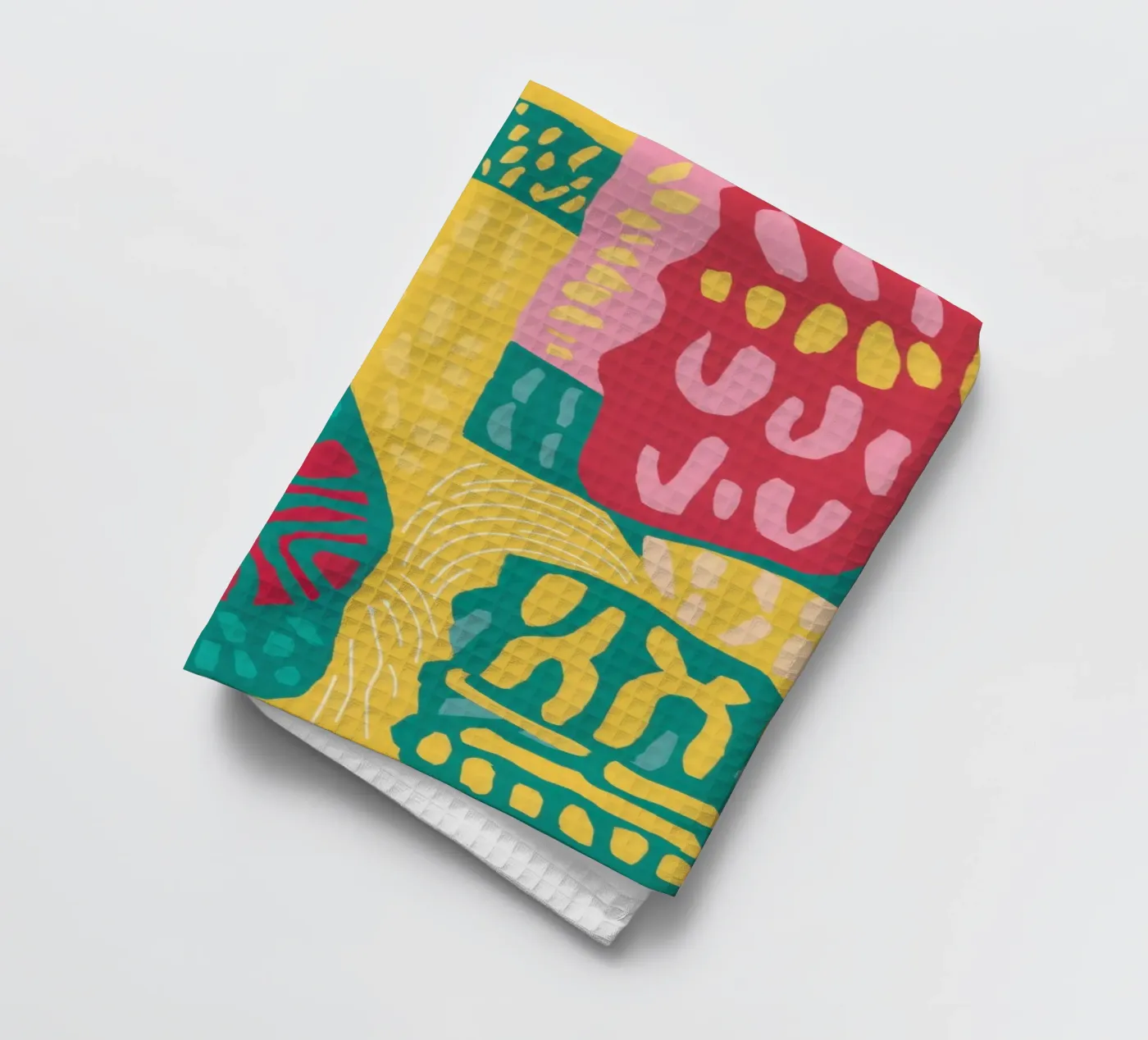 Lebendiges Muster Patchwork Geschirrtuch von Sentinel Glow
