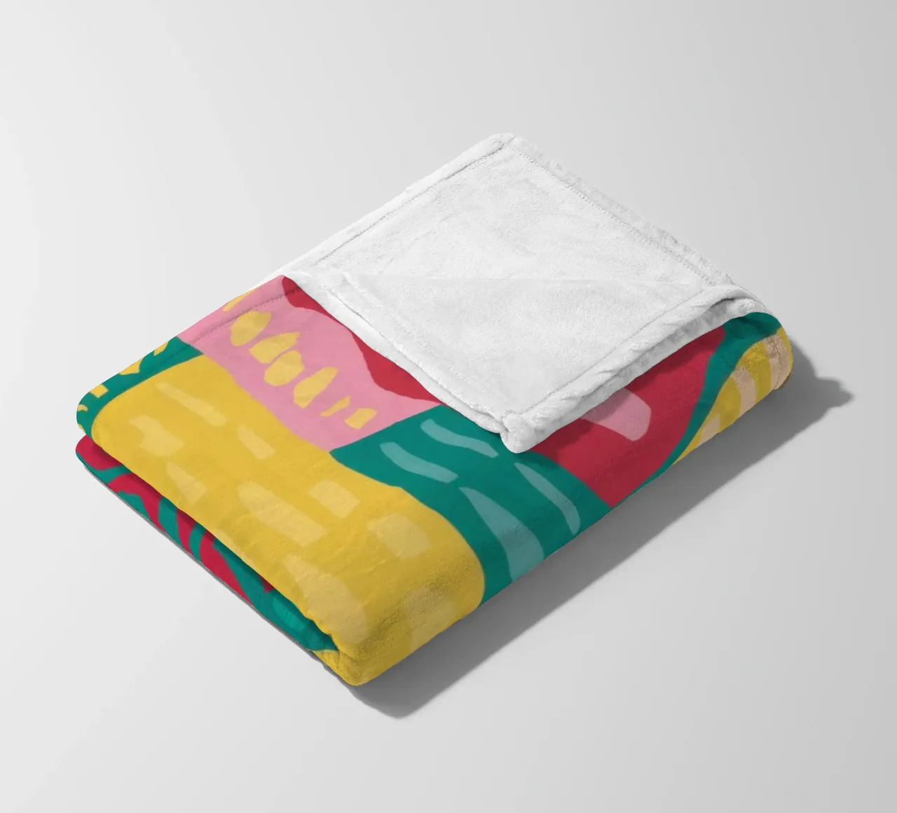Patchwork a motivi vivaci coperta in pile da Sentinel Glow