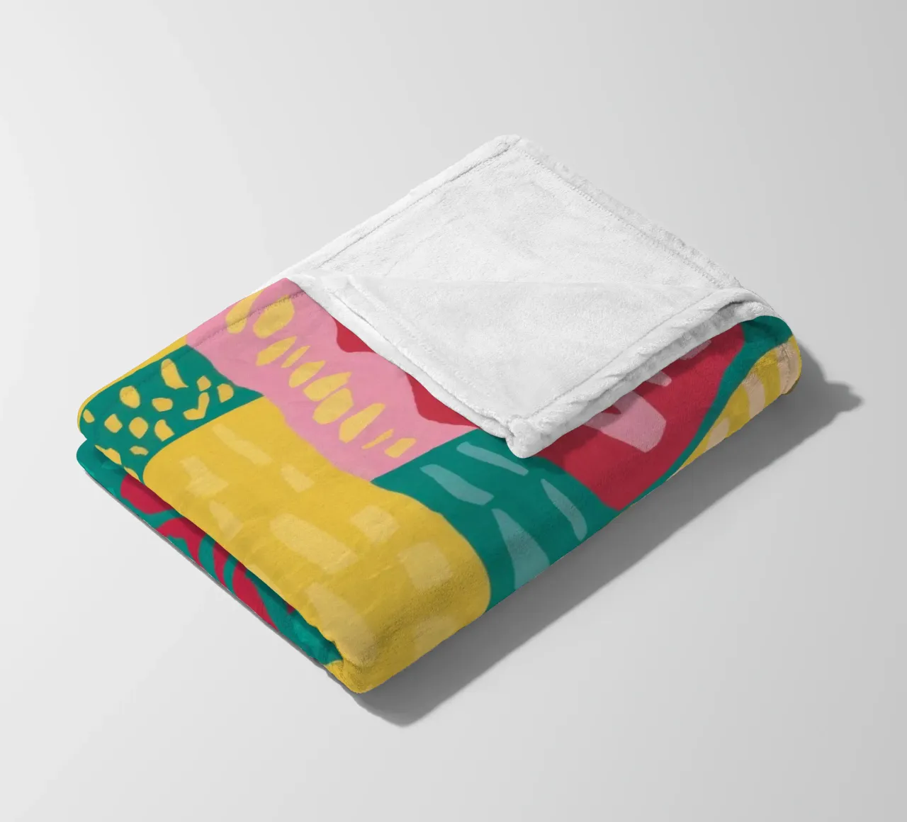 Patchwork a motivi vivaci coperta in pile da Sentinel Glow