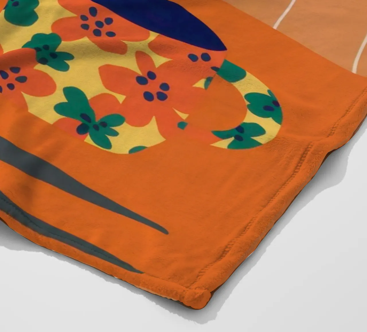 Pois, pois e fiori coperta in pile da Mossy Pigment