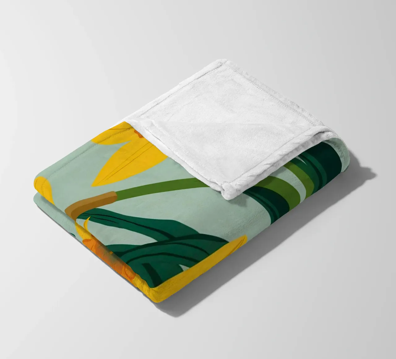 Golden Daffodil Radiance fleece blanket by Hollow Years