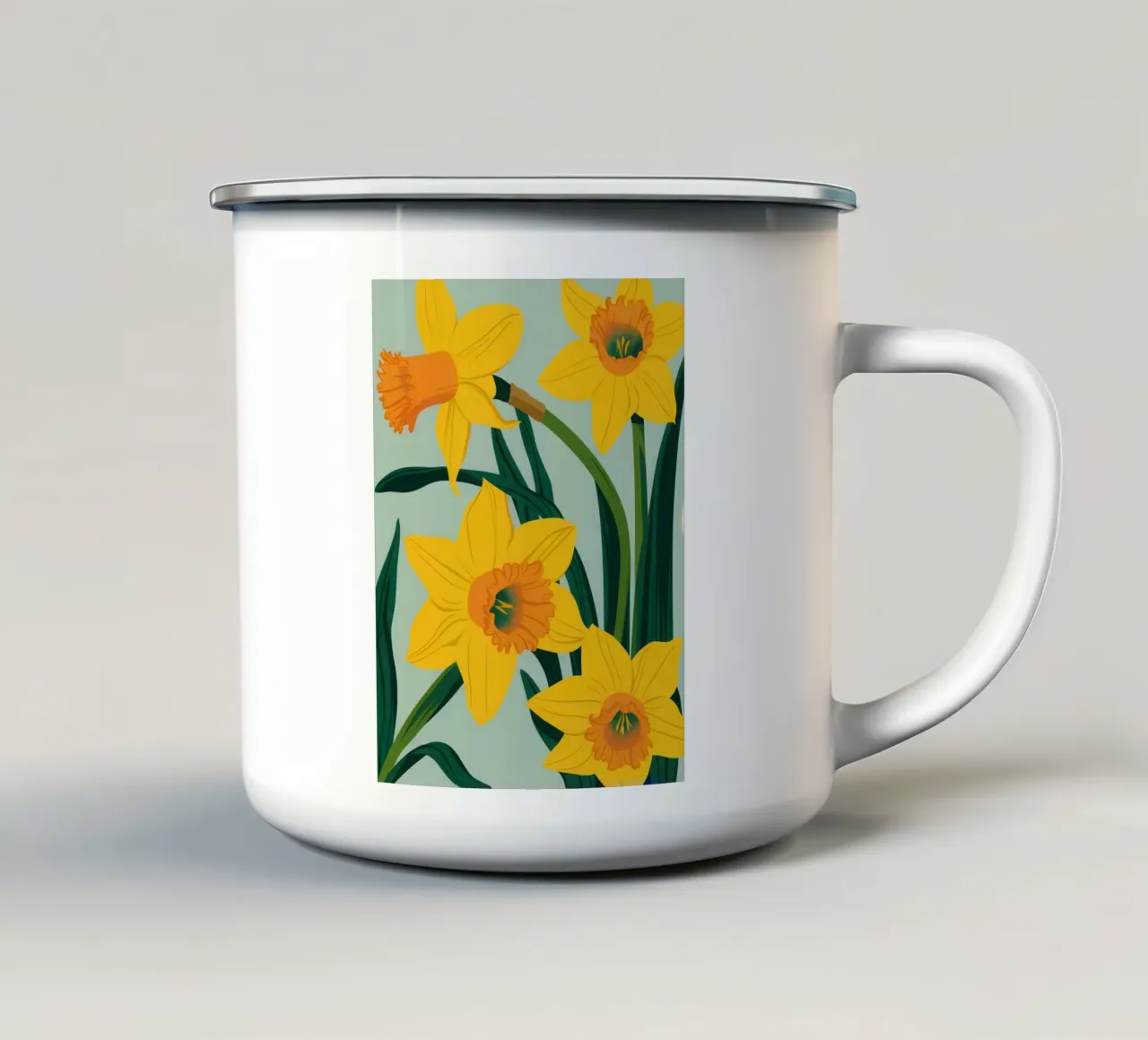 Radiosità del narciso dorato tazza in smalto da Hollow Years