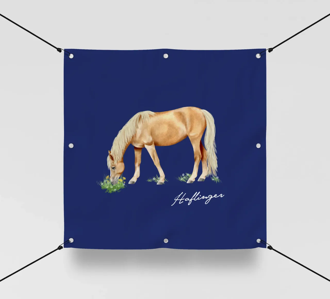 Haflinger telo in pvc da Moonlit Illustrations