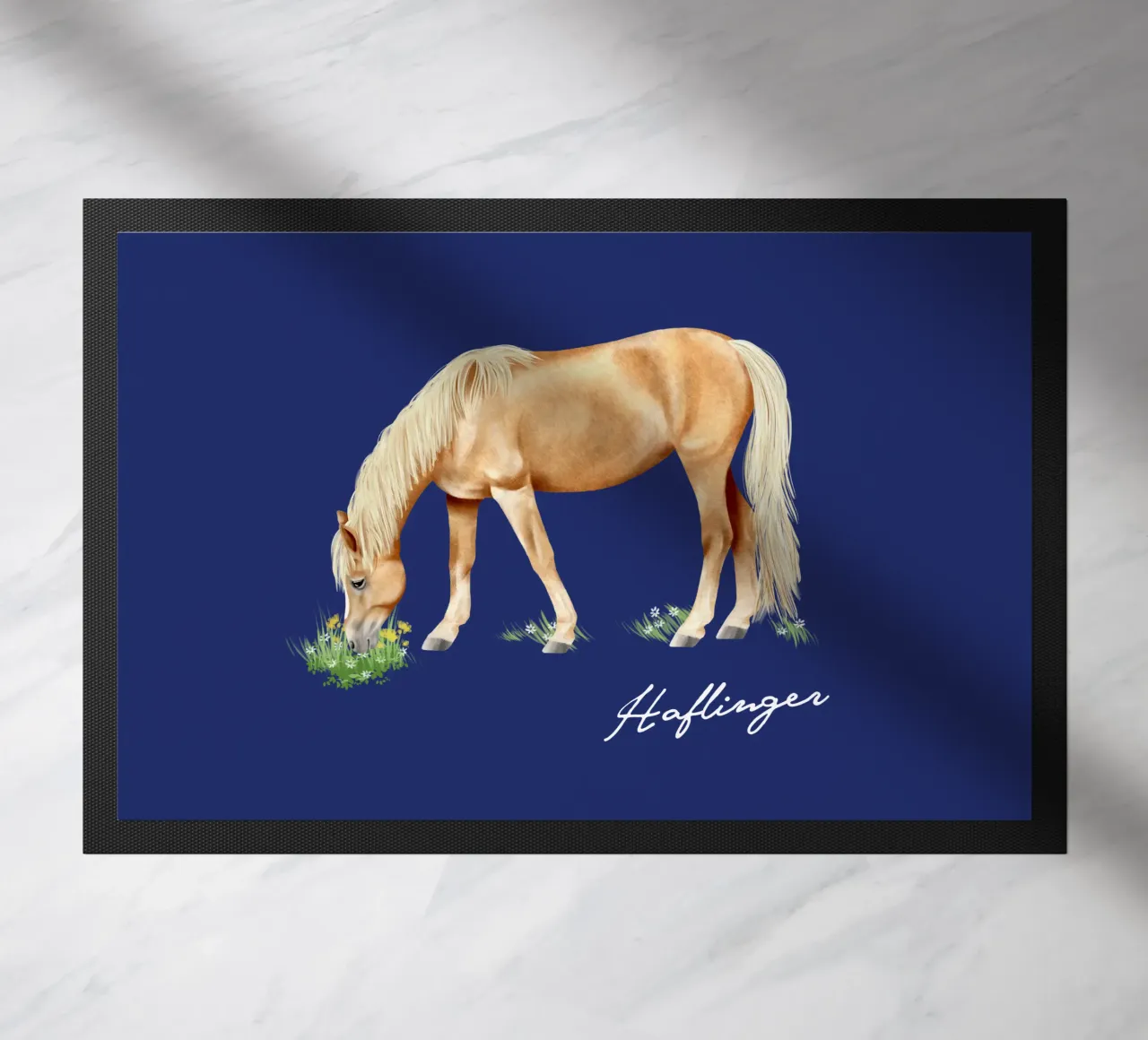 Haflinger doormat by Moonlit Illustrations