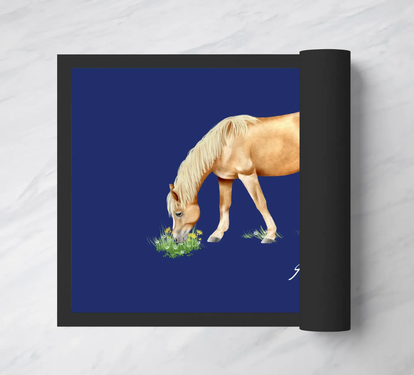 Haflinger deurmat van Moonlit Illustrations