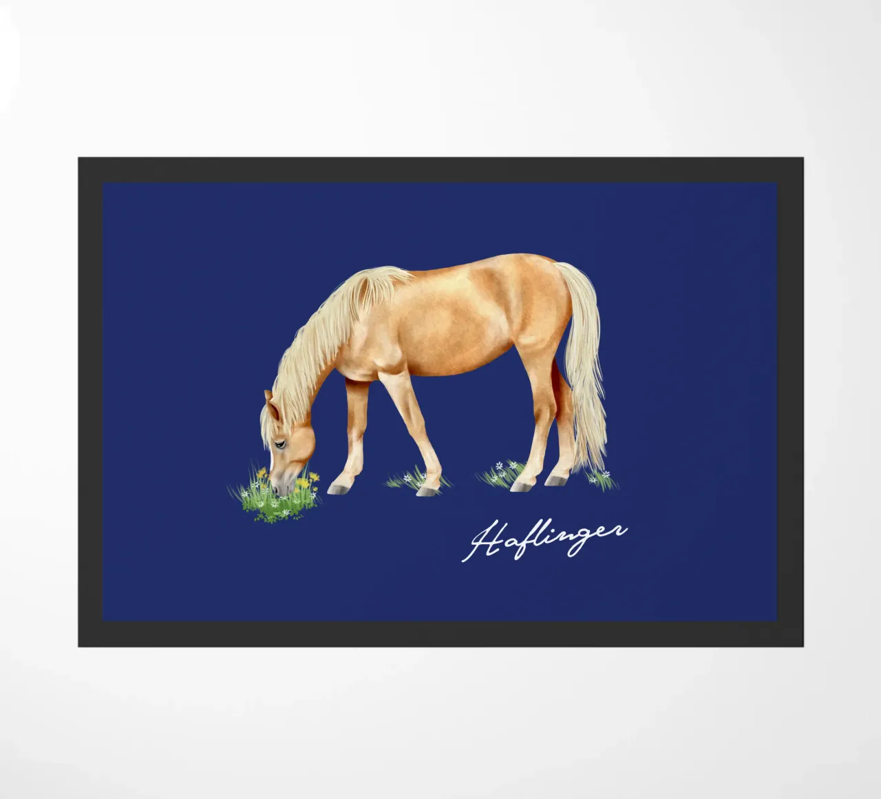 Haflinger doormat by Moonlit Illustrations