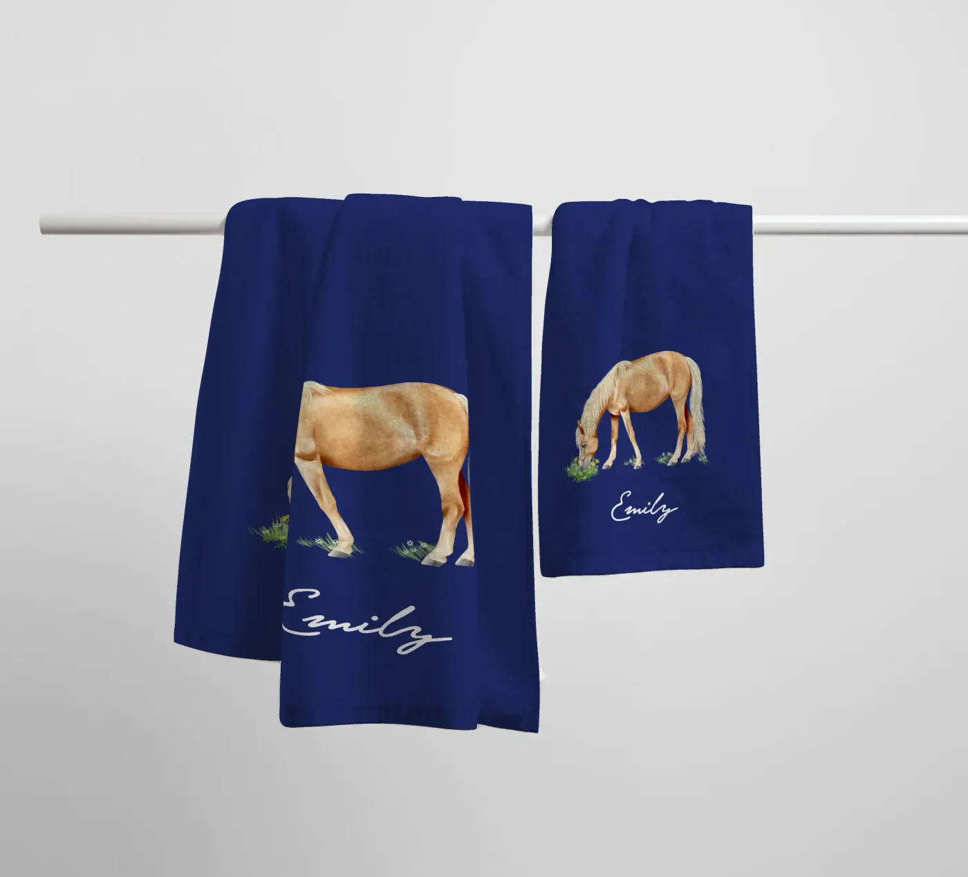 Haflinger badhanddoek van Moonlit Illustrations