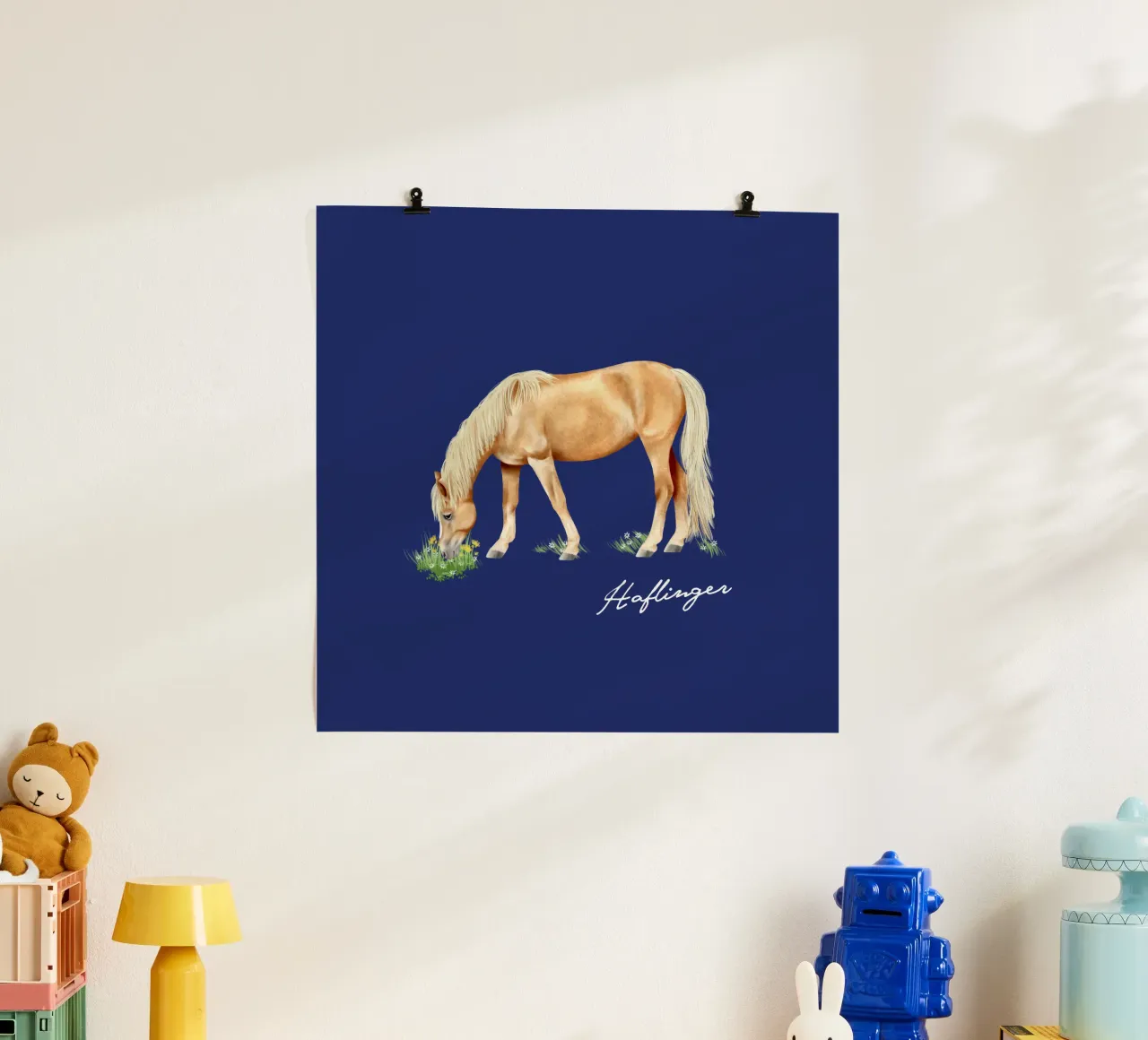 Haflinger poster by Moonlit Illustrations