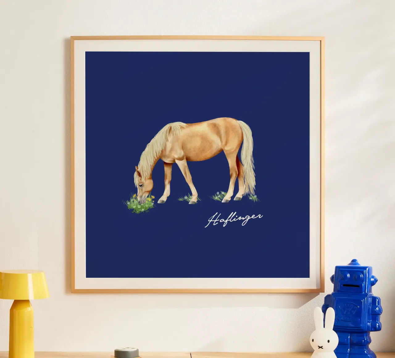Haflinger poster by Moonlit Illustrations