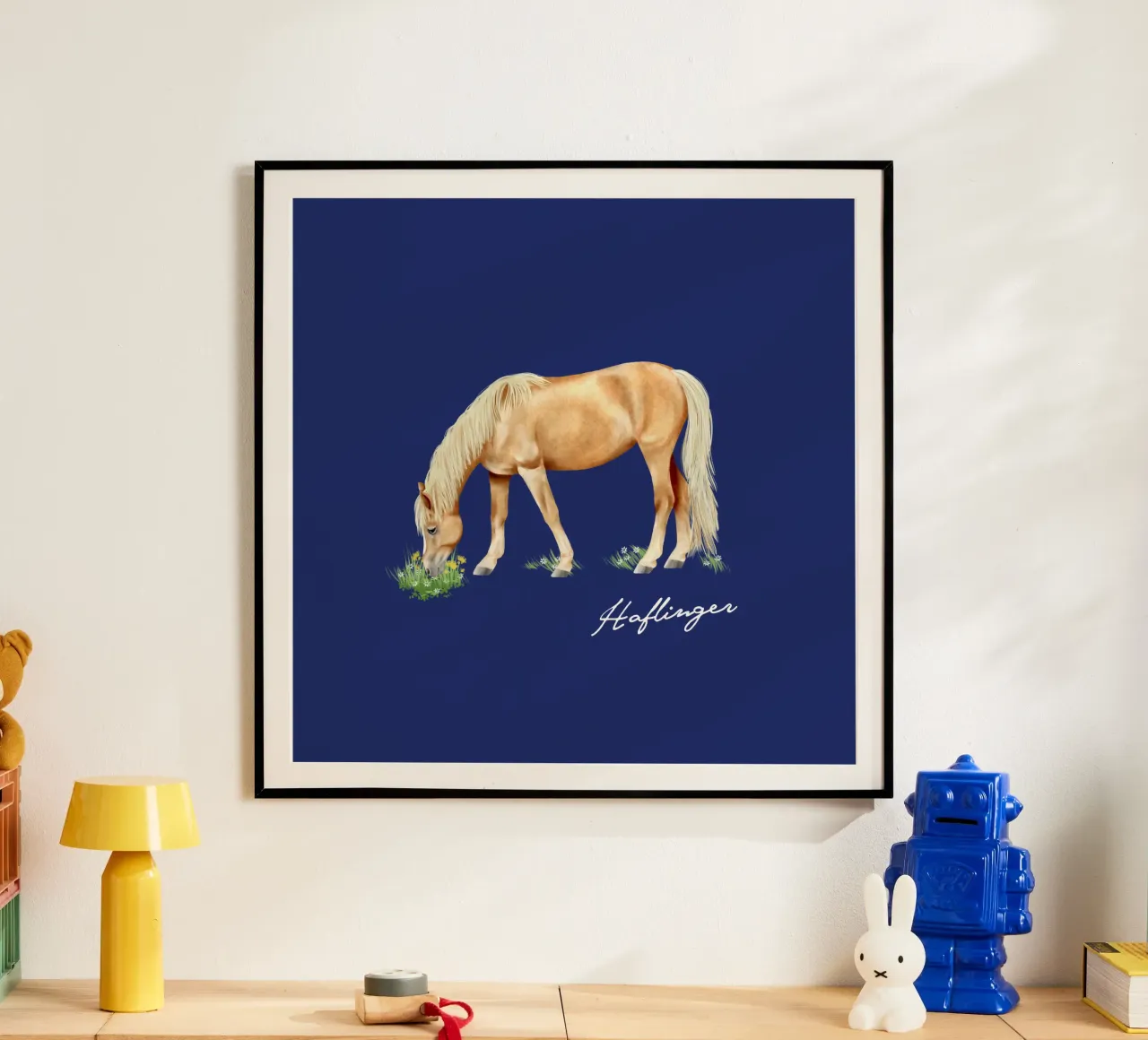 Haflinger hahnemühle by Moonlit Illustrations