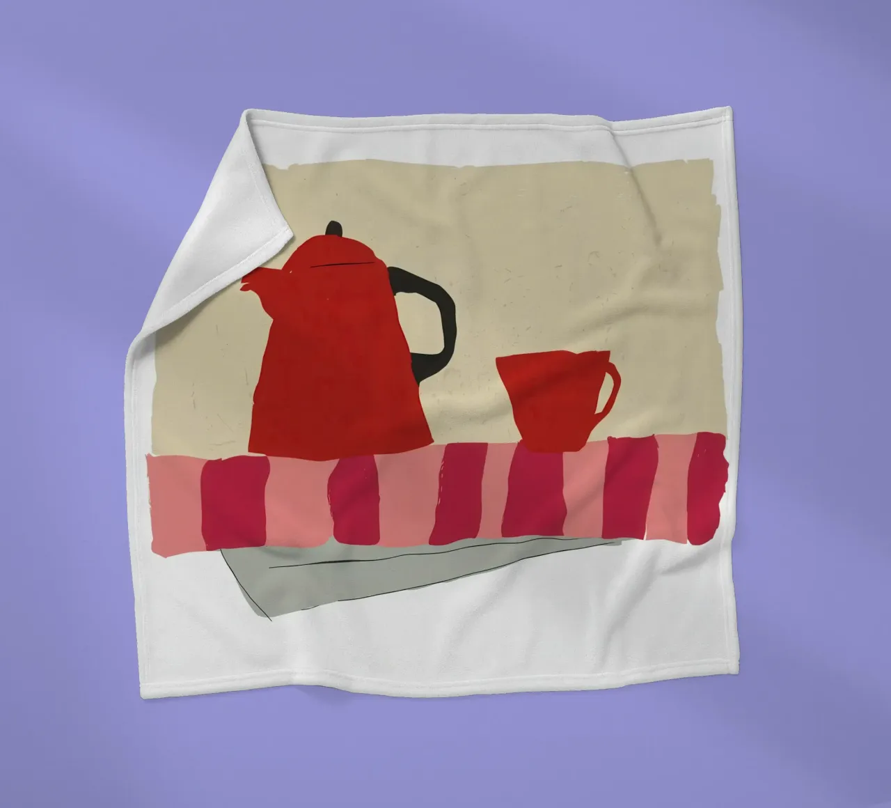 Rituale del caffè cremisi coperta in pile da Mossy Pigment