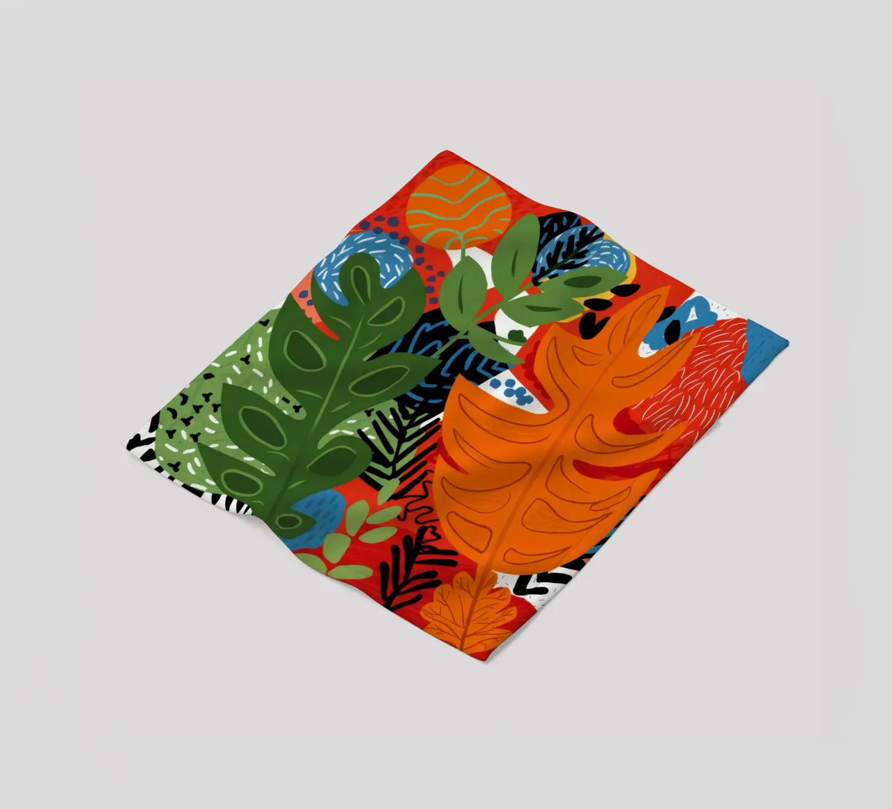 Abstracte tijger jungle fleecedeken van Arcane Lines