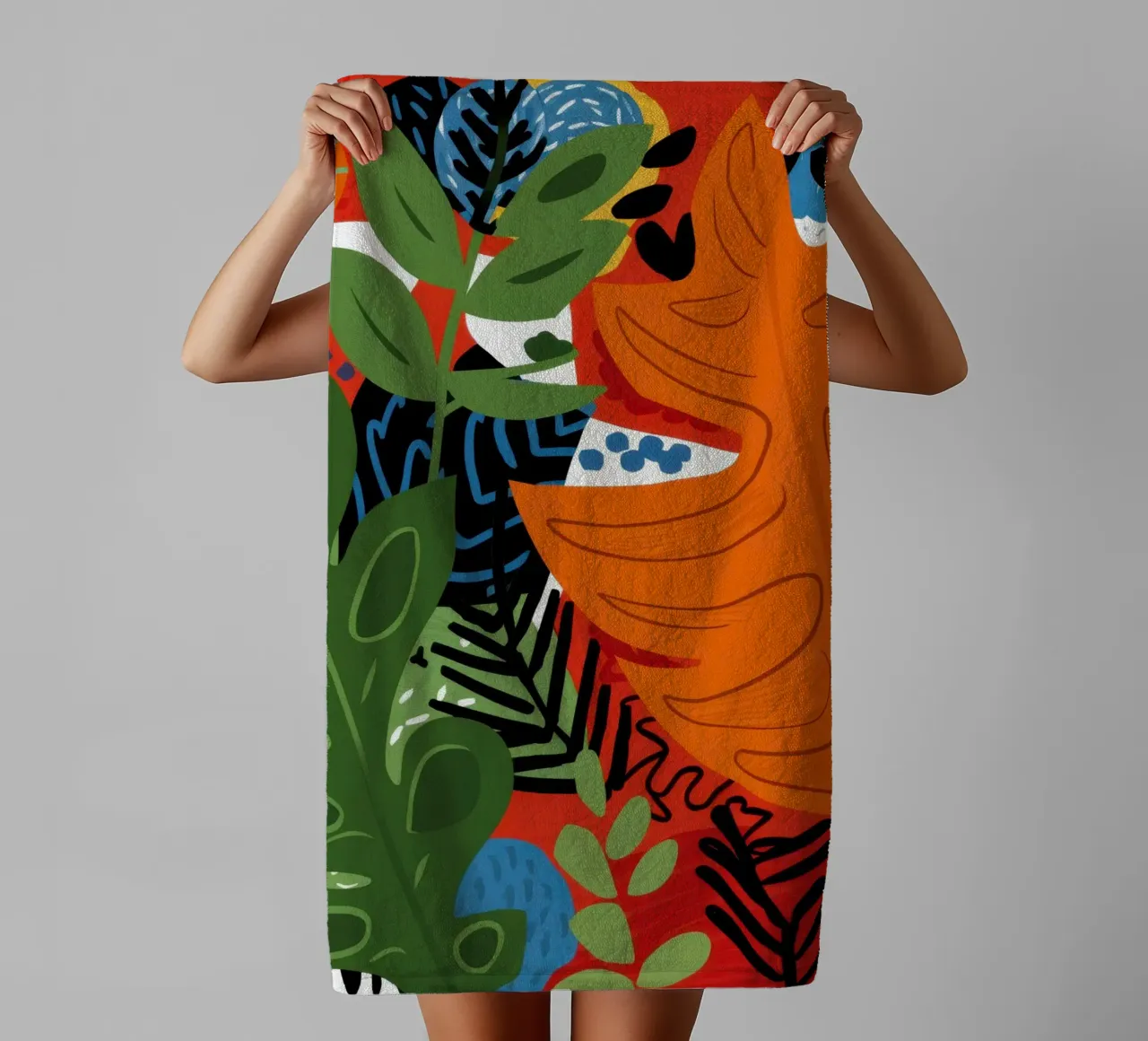 Abstract Tiger Jungle serviette de bain de Arcane Lines