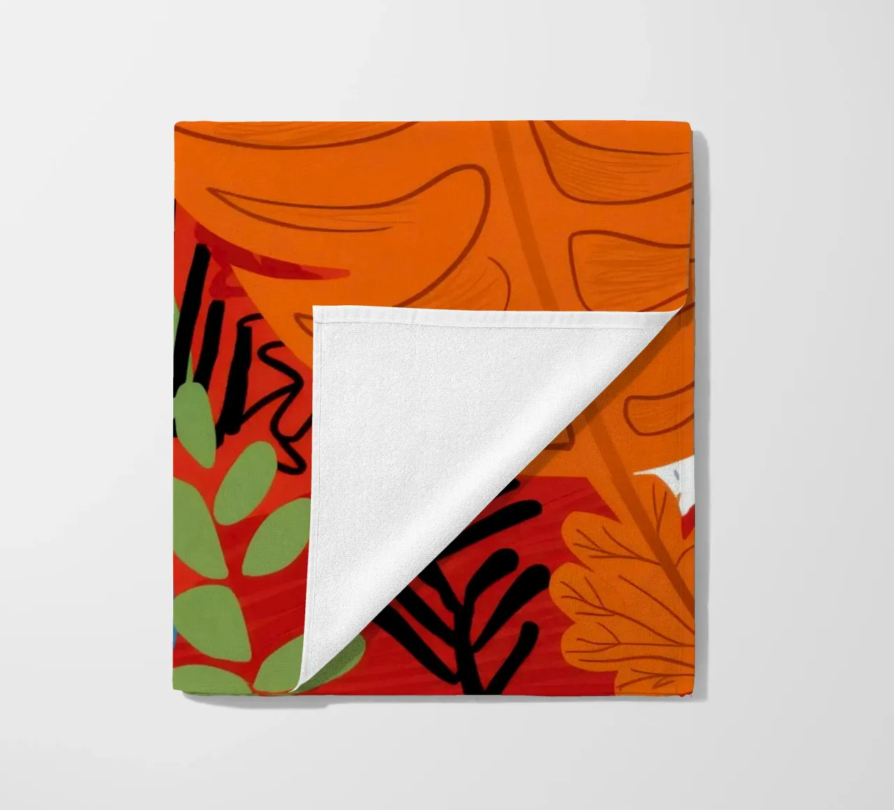 Abstracte tijger jungle strandhanddoek van Arcane Lines
