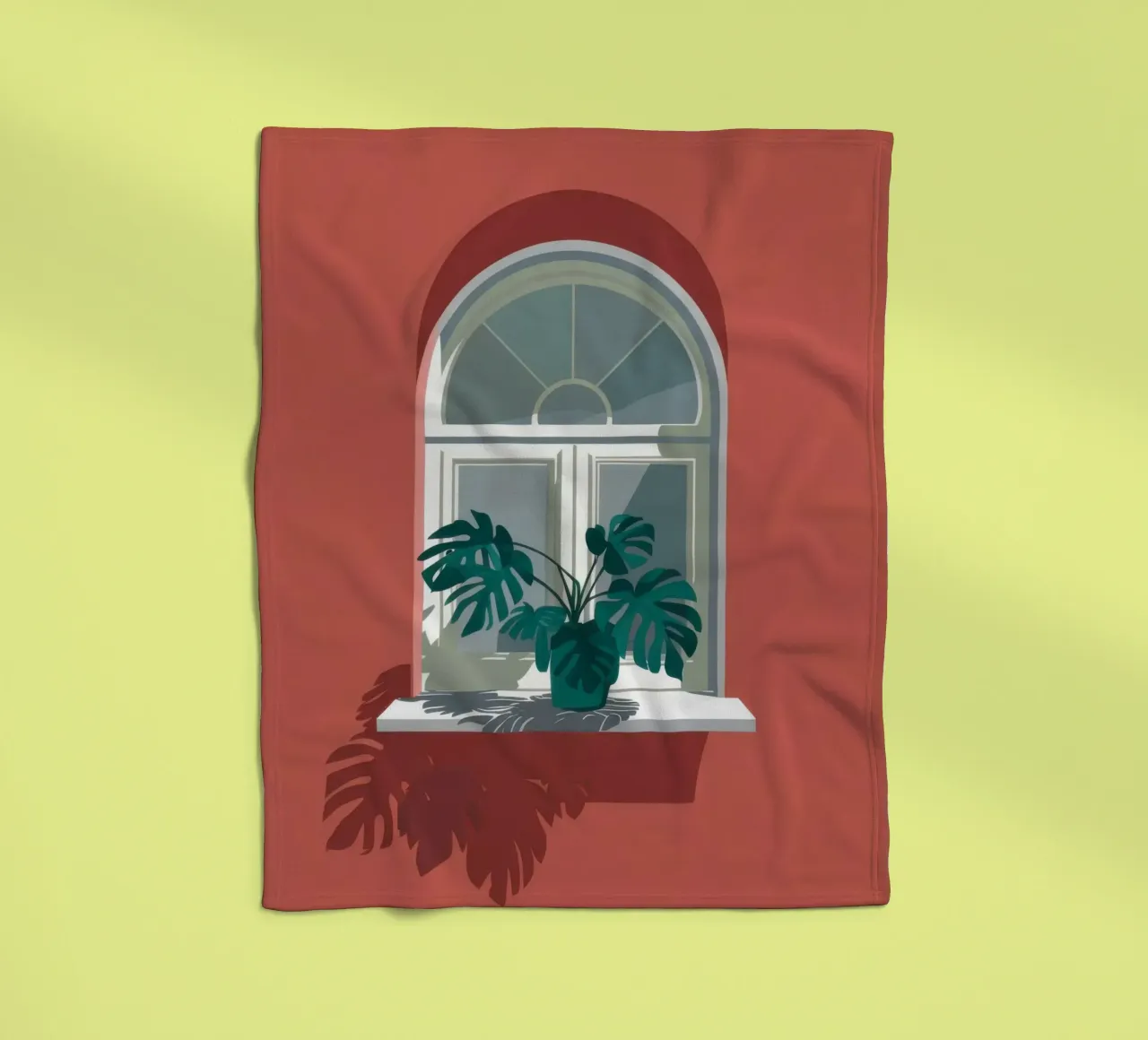 Sanctuary Window View fleece blanket by Hollow Years