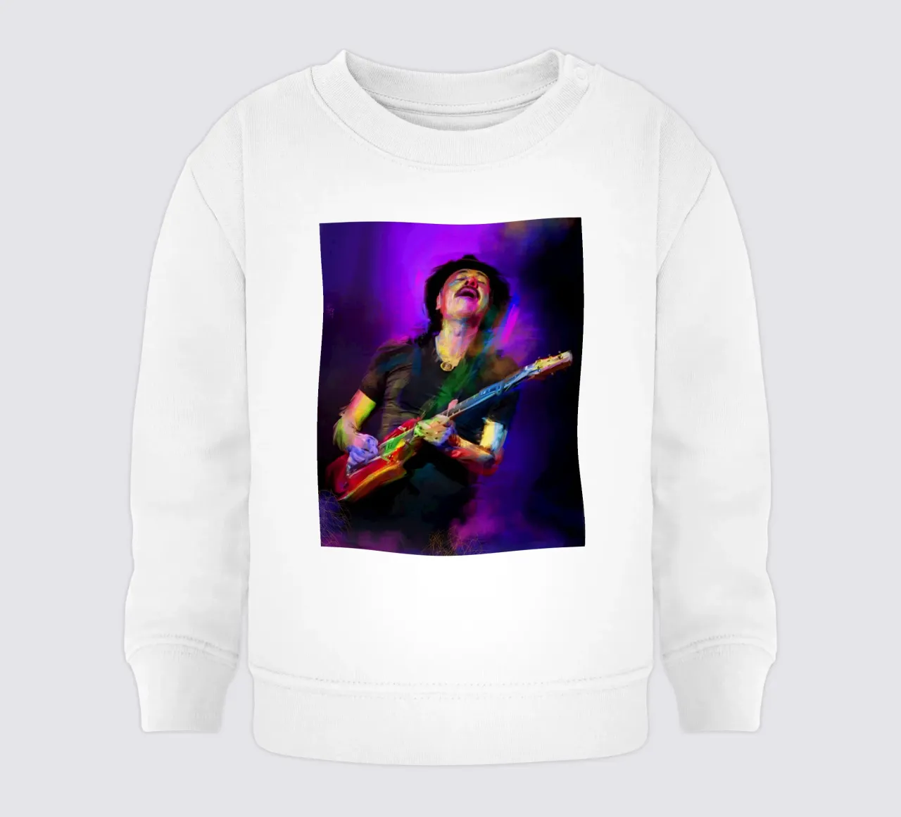 Carlos Santana abstract colorful pop art felpa neonato da Hantamrata