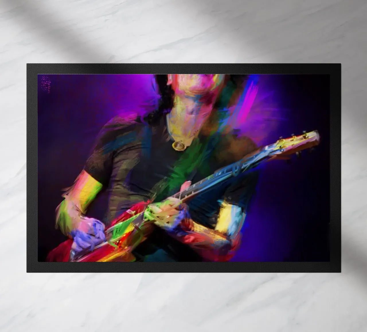 Carlos Santana abstract colorful pop art zerbino da Hantamrata