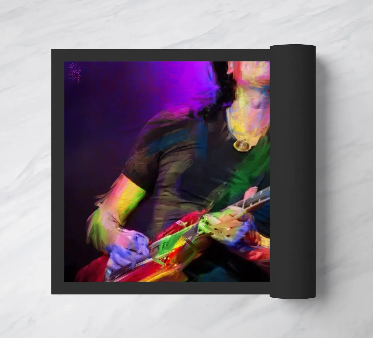 Carlos Santana abstract colorful pop art zerbino da Hantamrata