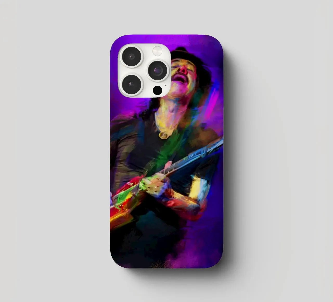 Carlos Santana abstract colorful pop art cover iphone da Hantamrata