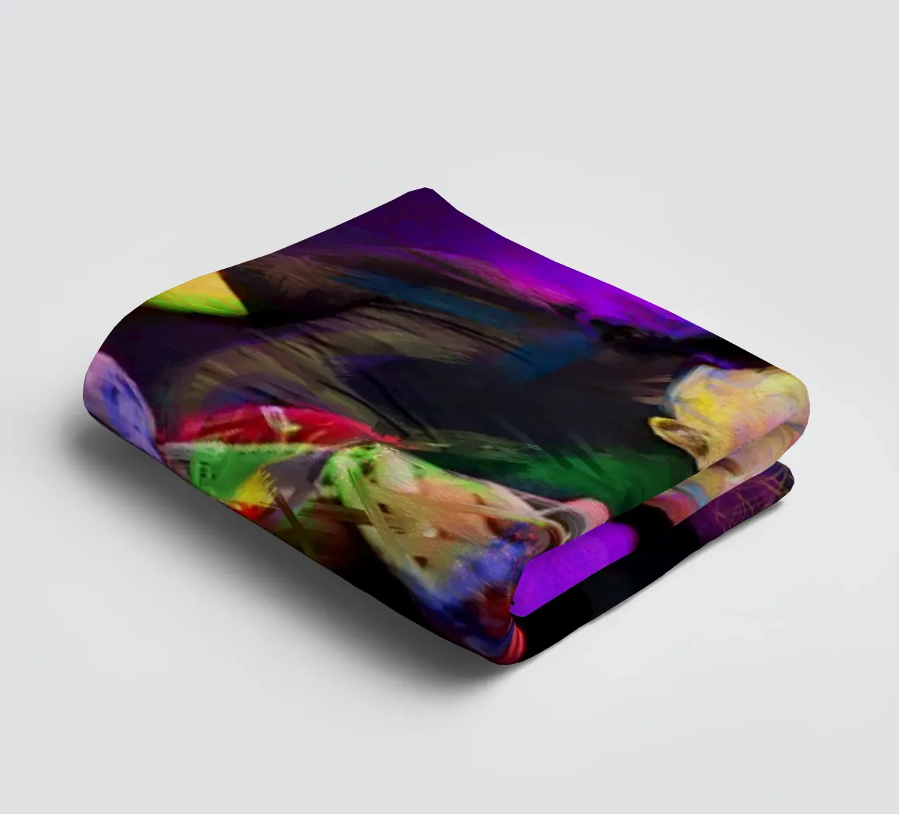 Carlos Santana abstract colorful pop art asciugamano da bagno da Hantamrata