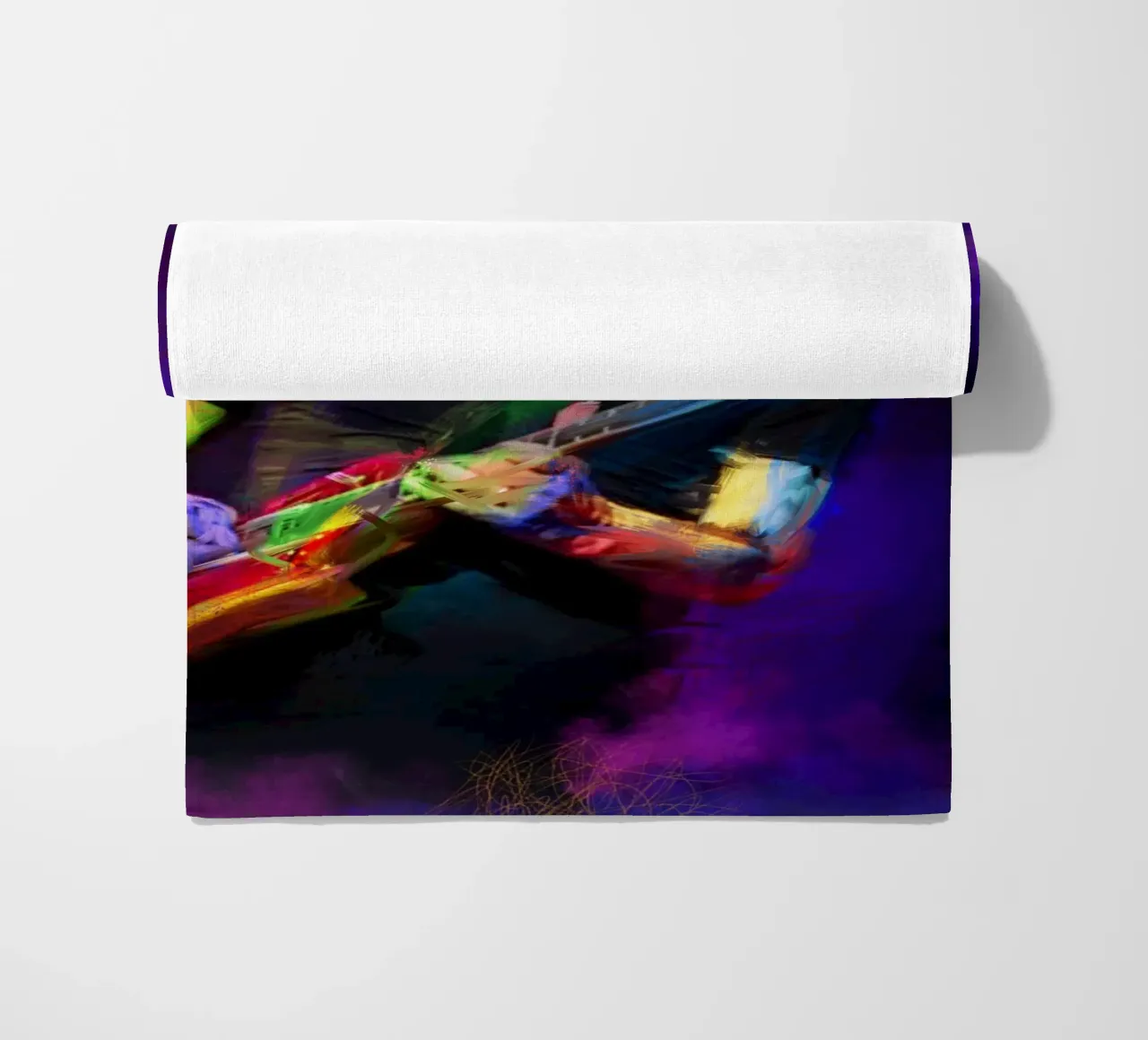 Carlos Santana abstract colorful pop art telo mare da Hantamrata