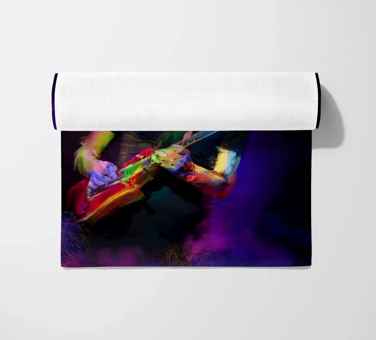 Carlos Santana abstract colorful pop art telo mare da Hantamrata