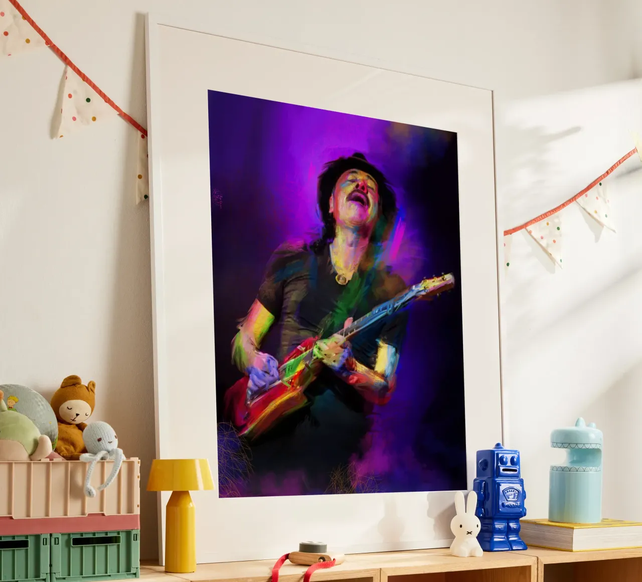 Carlos Santana abstract colorful pop art carta hahnemühle da Hantamrata