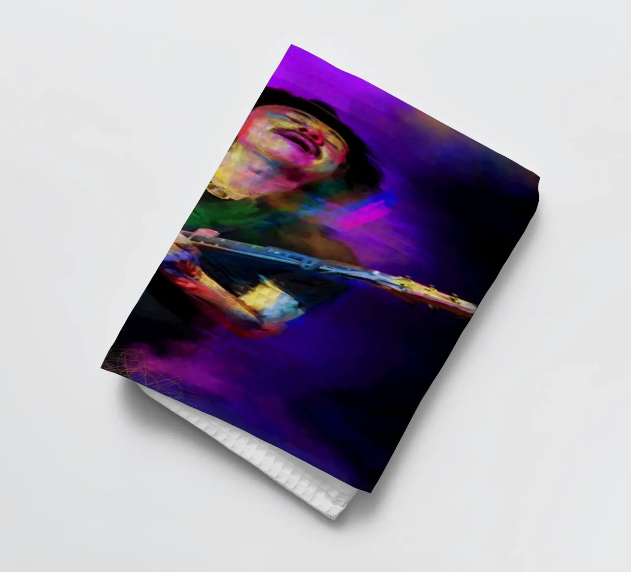 Carlos Santana abstract colorful pop art canovaccio da cucina da Hantamrata