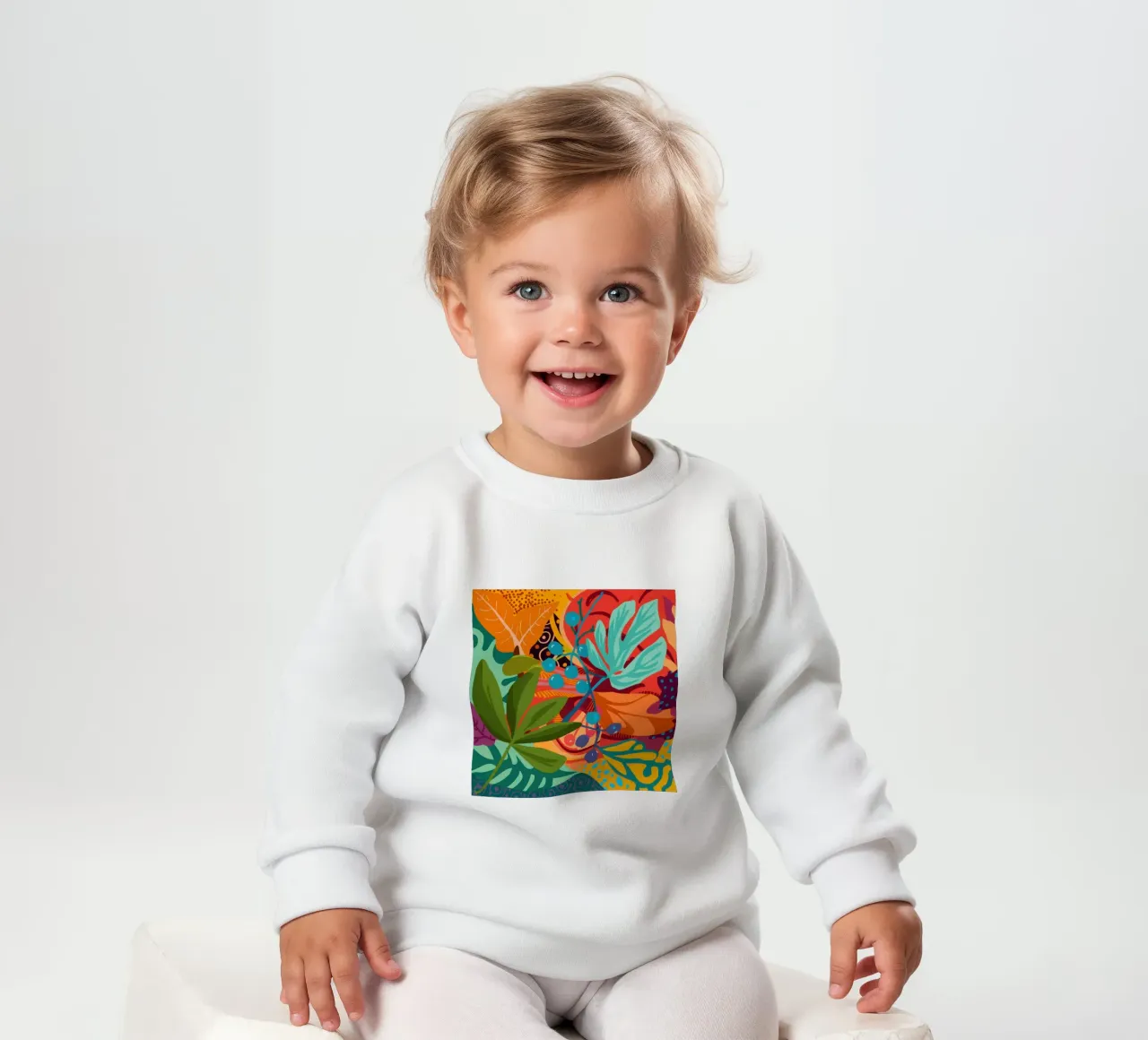 Tangerine Teal Tangle felpa neonato da Arcane Lines