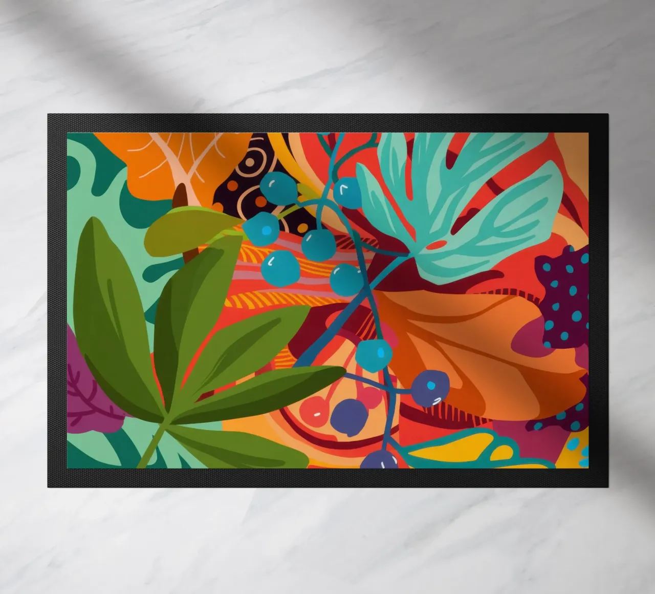 Tangerine Teal Tangle zerbino da Arcane Lines