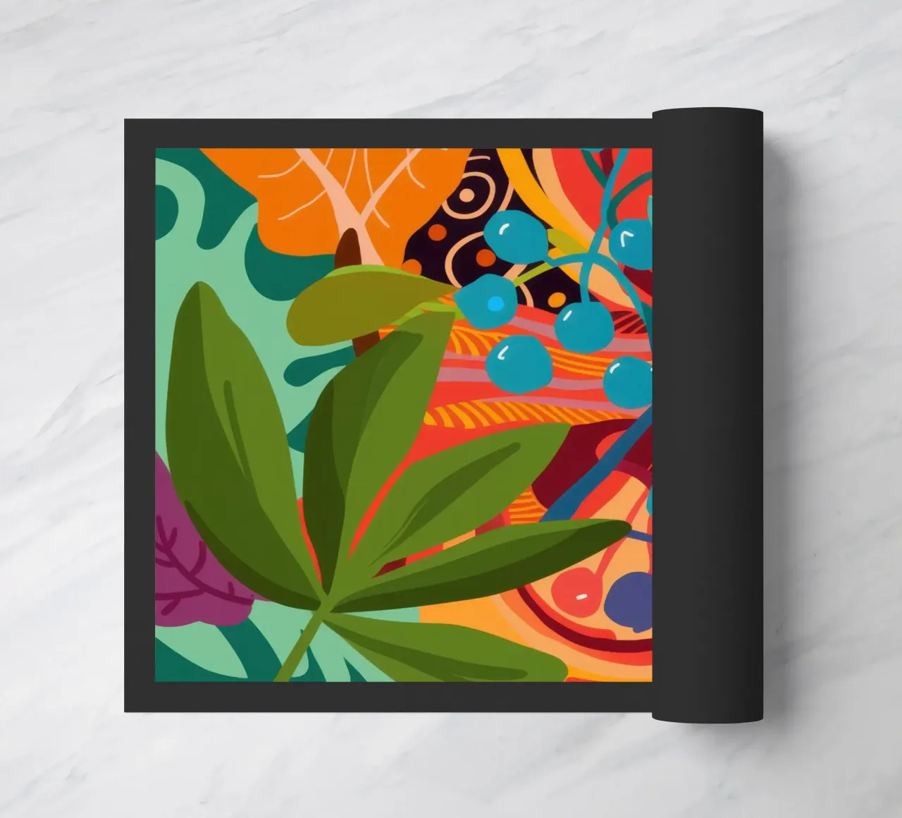 Tangerine Teal Tangle zerbino da Arcane Lines