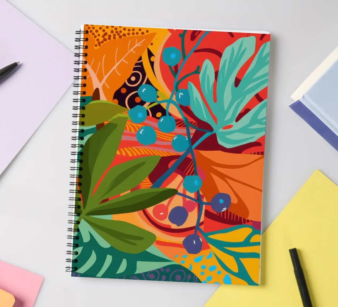 Tangerine Teal Tangle diario ad anelli da Arcane Lines
