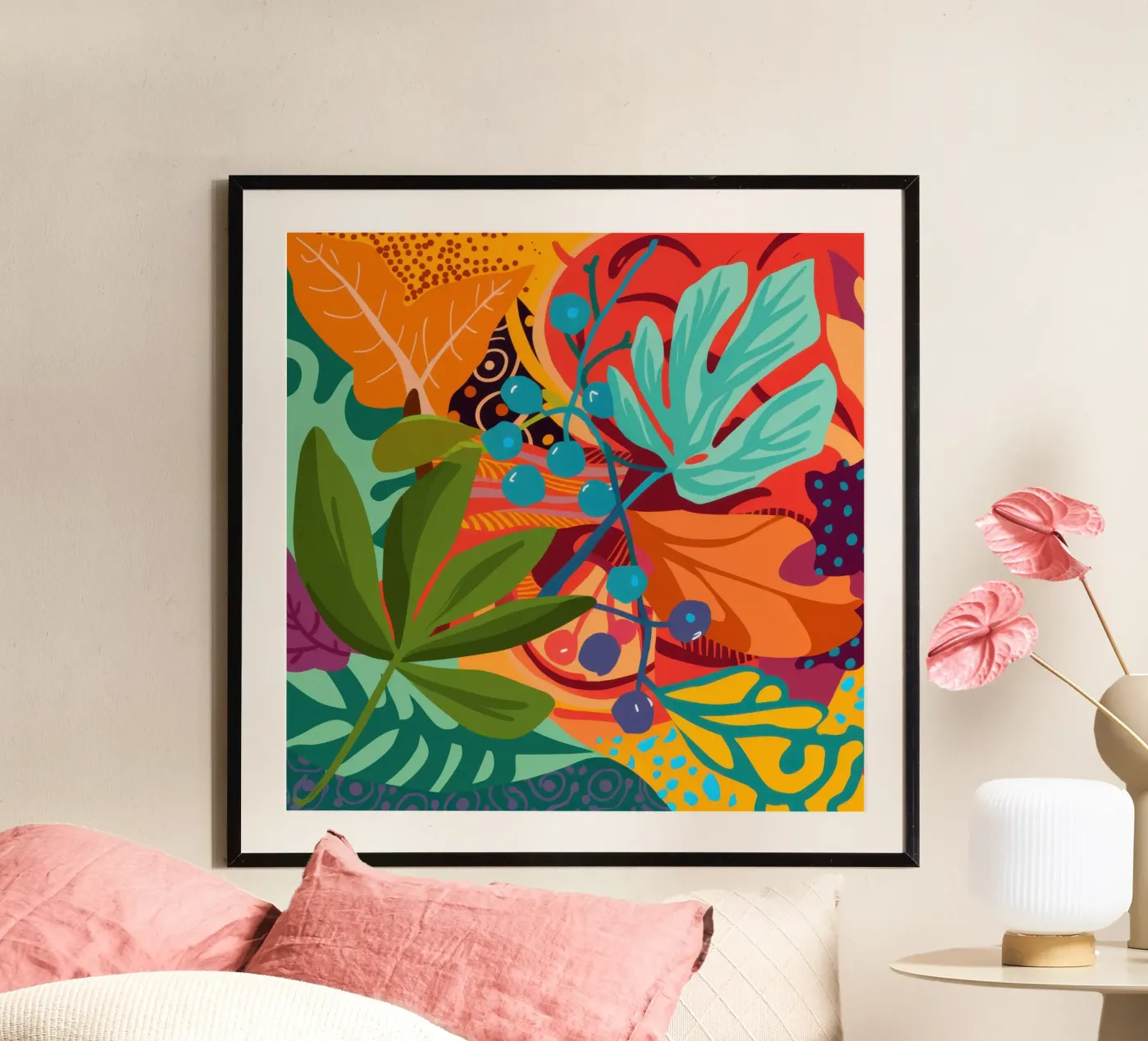 Tangerine Teal Tangle poster da Arcane Lines