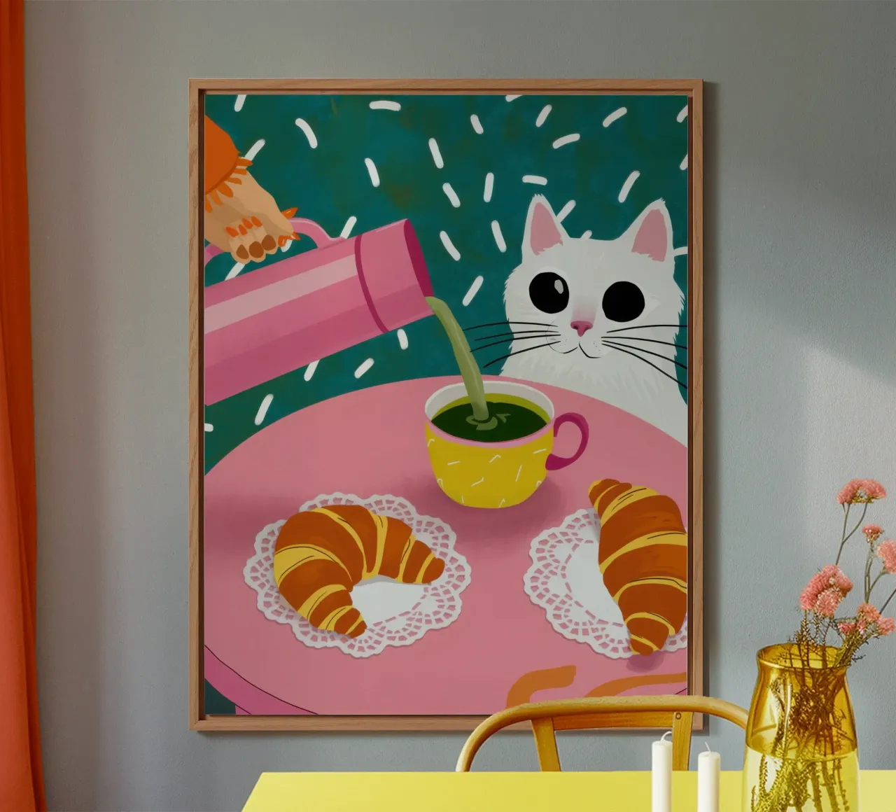 Colazione rosa parigina pannello forex da Hollow Years