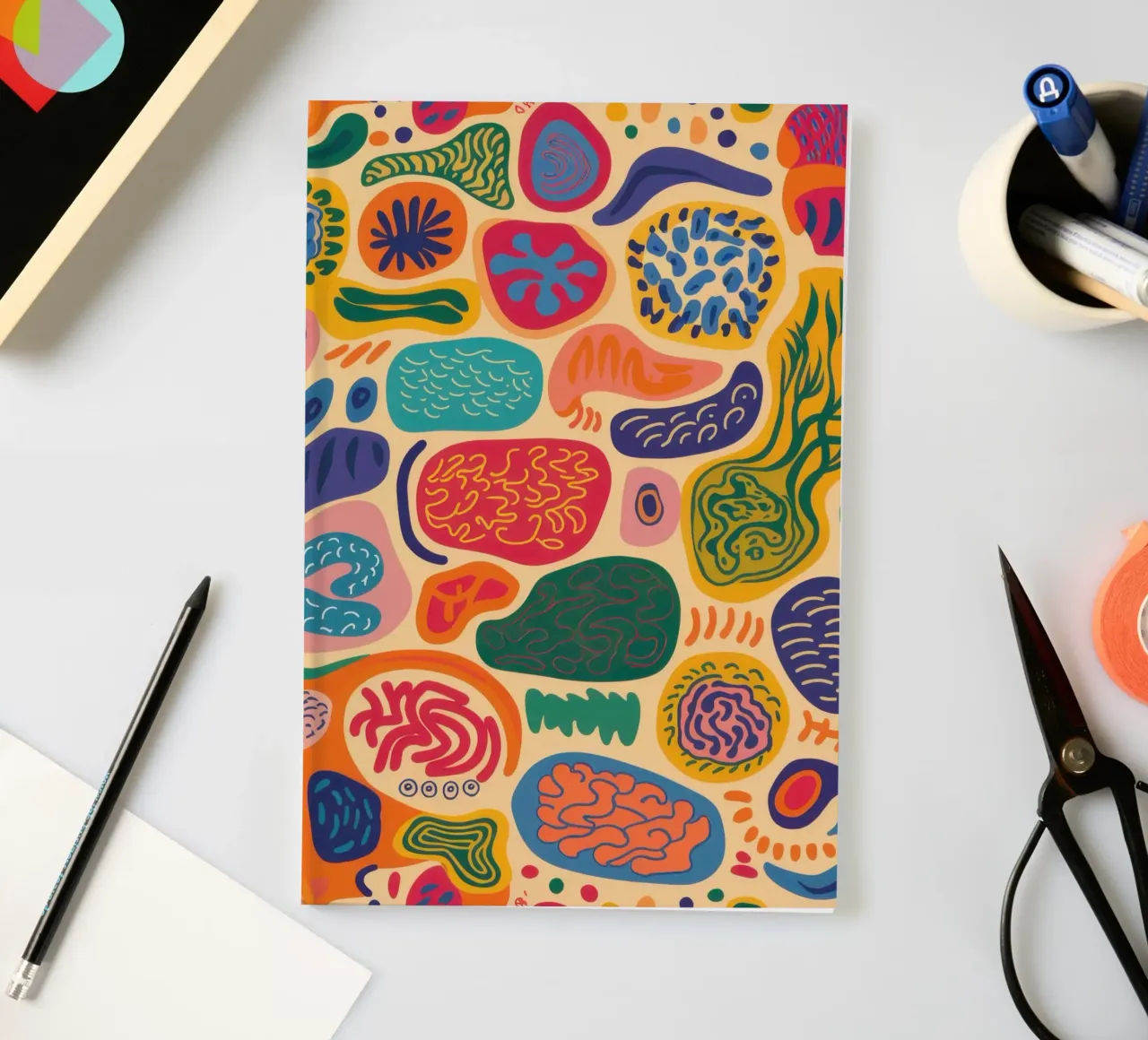 Colorful Pebble Pattern notebook by Sentinel Glow
