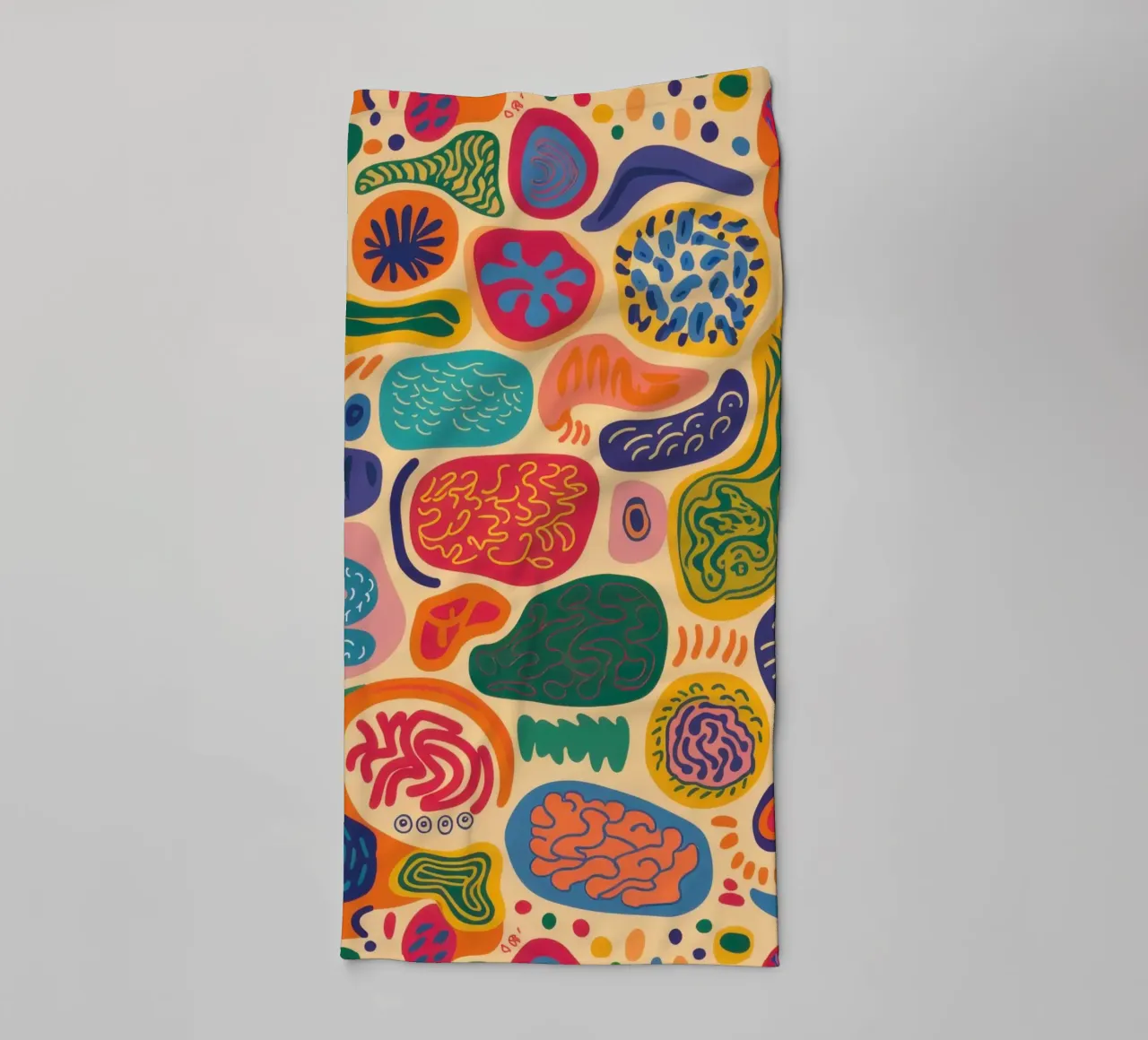 Colorful Pebble Pattern towel by Sentinel Glow