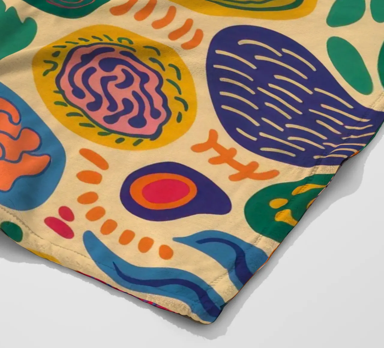 Colorful Pebble Pattern fleece blanket by Sentinel Glow