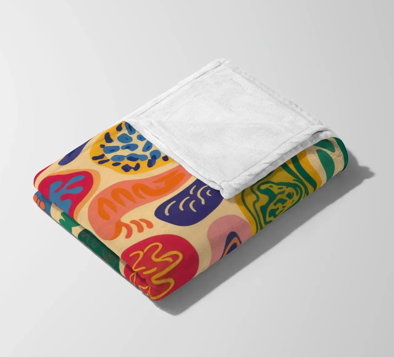 Colorful Pebble Pattern fleece blanket by Sentinel Glow