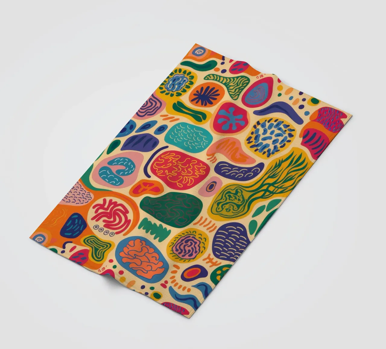 Colorful Pebble Pattern fleece blanket by Sentinel Glow